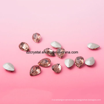 Perlas de cristal plisadas de plata de Pujiang para la fabricación de la joyería